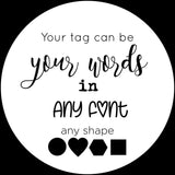 Empty Jars - DIY - includes personalized tag